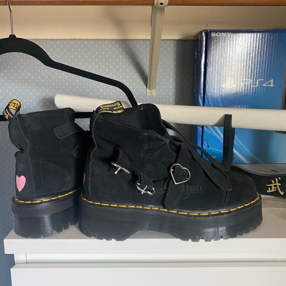 Lazy Oaf x Dr. Martens Black Boots Size 7